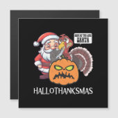Carte Magnétique Joyeux Hallothankmas (Devant / Derrière)