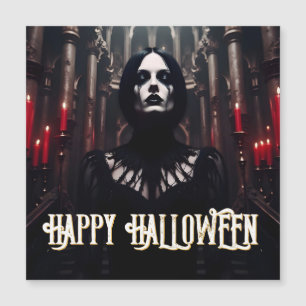 Carte Magnétique Joyeux Halloween – Célébration gothique sombre