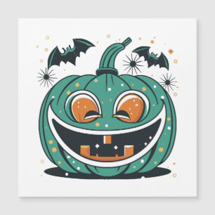 Carte Magnétique Joyeux Halloween ! Découpez une citrouille !