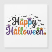 Carte Magnétique Joyeux Halloween Monstres (Devant)