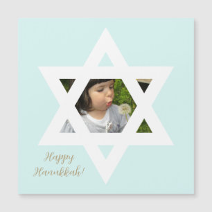 Carte Magnétique Joyeux Hanukkah Enfant Mignon Photo
