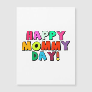Carte Magnétique Joyeux Mommy Day Drôle Citation Colorée Texte