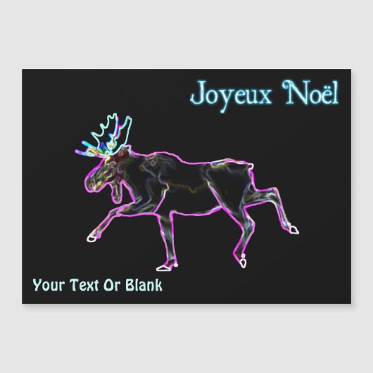 Carte Magnétique Joyeux Noё l - Oie électrique (Devant)