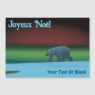 Carte Magnétique Joyeux Noё l - Ours polaire