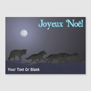 Carte Magnétique Joyeux Noё l - Pack Wolf