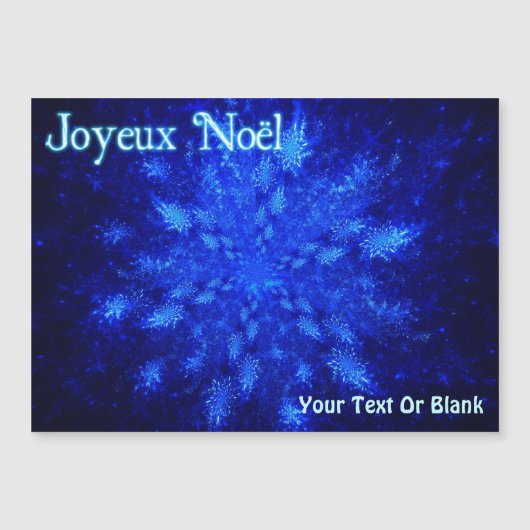 Carte Magnétique Joyeux Noё l - Snowburst (Devant)