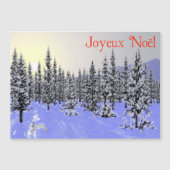 Carte Magnétique Joyeux Noё l - Solstice d'hiver (Devant)