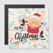 Carte Magnétique joyeux noël (Devant / Derrière)