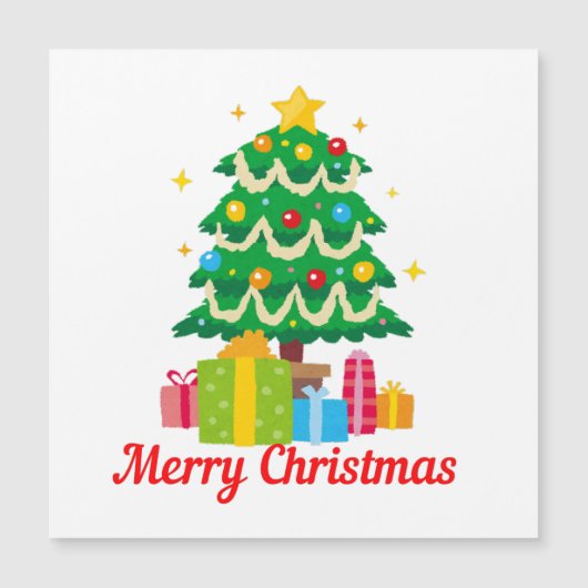 Carte Magnétique Joyeux Noël (Devant)