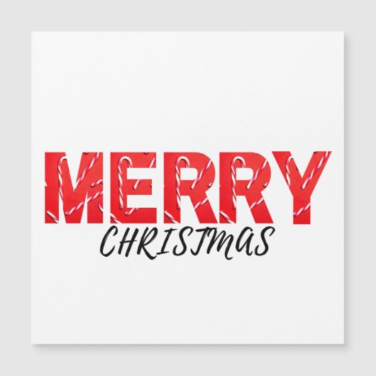 Carte Magnétique Joyeux Noël        (Devant)