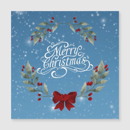 Carte magnétique Joyeux Noël (Devant)
