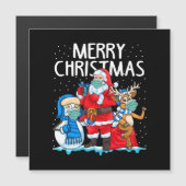 Carte Magnétique Joyeux Noël 2023 (Devant / Derrière)