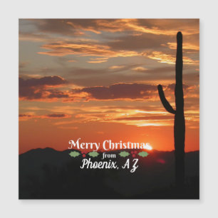 Carte Magnétique Joyeux Noël de Phoenix, Arizona