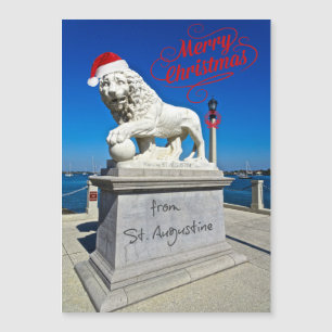 Carte Magnétique Joyeux Noël de St. (Saint) Augustine Florida