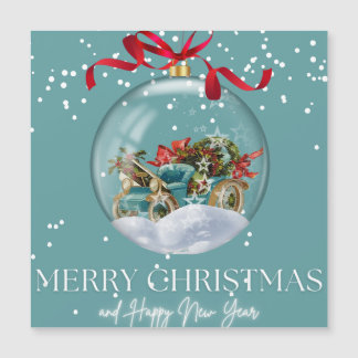Carte Magnétique Joyeux Noël et Nouvel An
