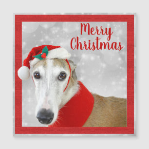 Carte Magnétique Joyeux Noël Greyhound