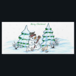 Carte Magnétique Joyeux Noël ! Snowman avec chat et chiot<br><div class="desc">Joyeux Noël ! Snowman avec chat et chiot - petit chien ~~~ dessin au crayon de couleur par Krisi ArtKSZP ~~~ Catégorie du magasin >>> Joyeux Noël pour enfants >>>> Snowman avec chat et chiot</div>
