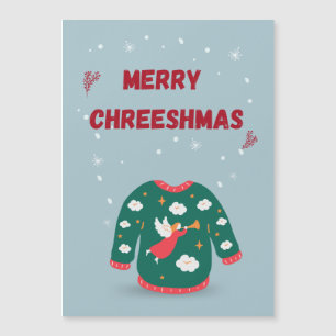 Carte Magnétique Joyeux Noël Vilain Sweat Angel
