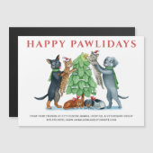 Carte Magnétique Joyeux Pawlidays Holiday (Devant / Derrière)