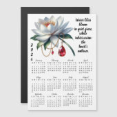 Carte Magnétique July Birth Flower & Stone Calendar (Devant / Derrière)