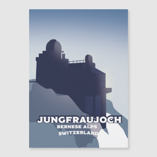 Carte Magnétique Jungfraujoch, Jungfraujoch Alpes bernoises (Devant)