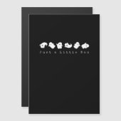 Carte Magnétique Just Little Boo Créatif Décontracté (Devant / Derrière)