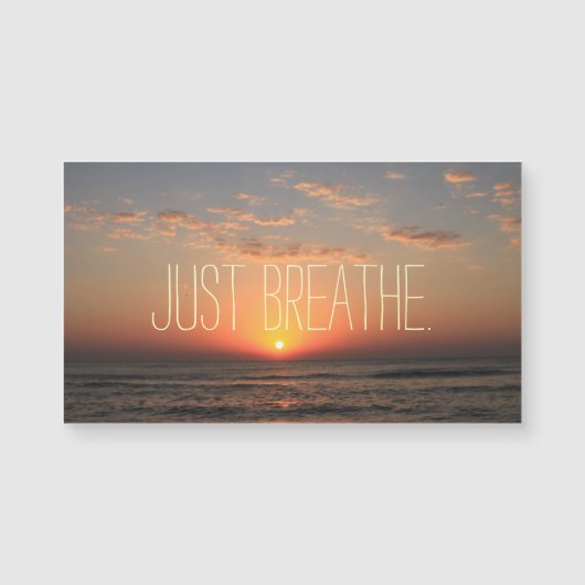 Carte Magnétique Juste Breathe (Devant)