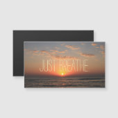 Carte Magnétique Juste Breathe (Devant / Derrière)