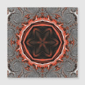 Carte magnétique Kaleidoscope Flames (Devant)