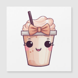 Carte Magnétique Kawaii Frappe souriante