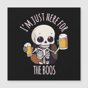 Carte Magnétique Kawaii Skeleton Halloween Oktoberfest