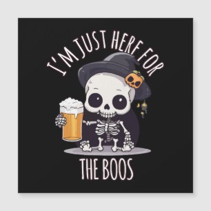 Carte Magnétique Kawaii Skeleton Halloween Oktoberfest