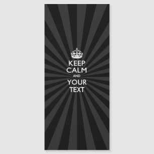 Carte Magnétique KEEP CALM personnalisé et votre texte en rafale