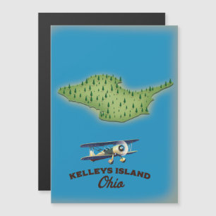 Carte Magnétique Kelleys Island Ohio