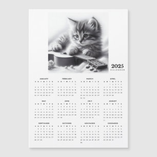 Carte Magnétique Kitten serré avec un calendrier magnétique de la g