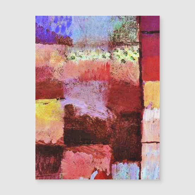 Carte Magnétique Klee - Cette Fleur veut se fondre (Devant)