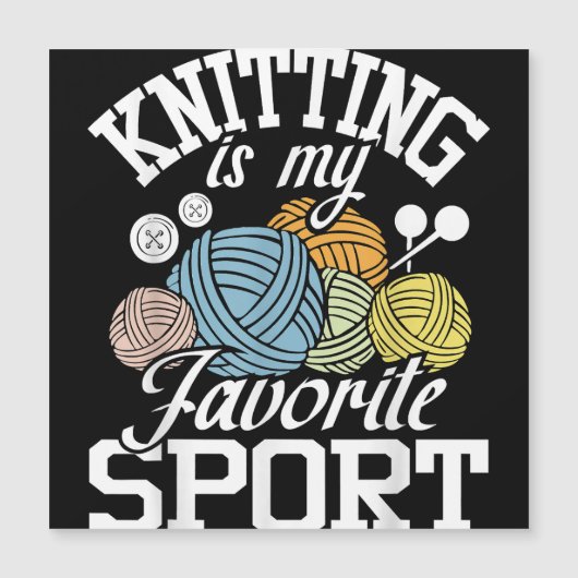 Carte Magnétique Knit Happens  Funny Knitting Shirt Knitters Pride  (Devant)