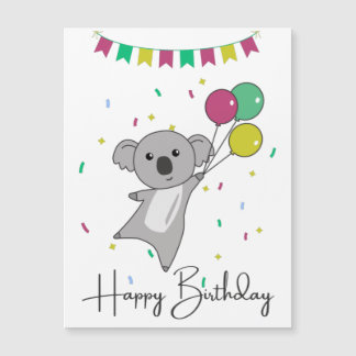 Carte Magnétique Koala Vous Souhaite Un Joyeux Anniversaire Koalas
