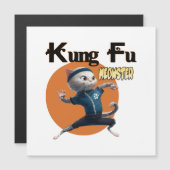 Carte Magnétique Kung Fu Meowster (Devant / Derrière)