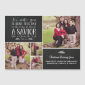 Carte Magnétique La Bible de Noël Typographie (Devant)