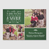 Carte Magnétique La Bible de Noël Typographie (Devant)