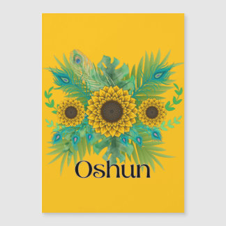 Carte Magnétique La déesse d'Oshun Tournesols