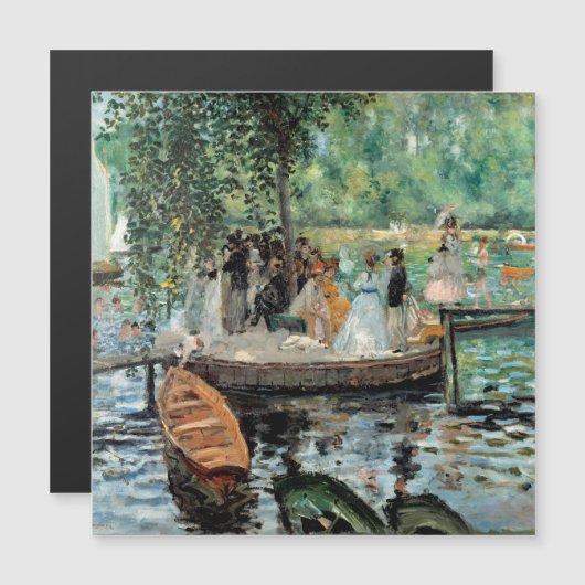 Carte Magnétique La Grenouillère Auguste Renoir (Devant / Derrière)