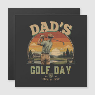 Carte Magnétique La journée de golf de papa