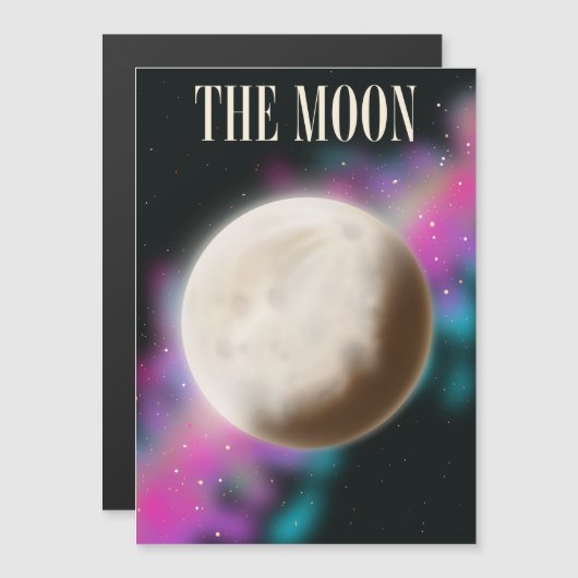 Carte Magnétique La Lune (Devant / Derrière)