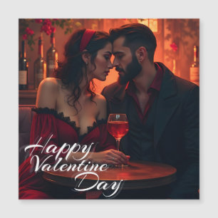 Carte Magnétique La magie de la Saint-Valentin avec une tendresse r