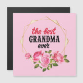 Carte Magnétique La meilleure grand-mère jamais (Devant / Derrière)