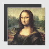 Carte Magnétique La Mona Lisa Leonardo da Vinci (Devant / Derrière)
