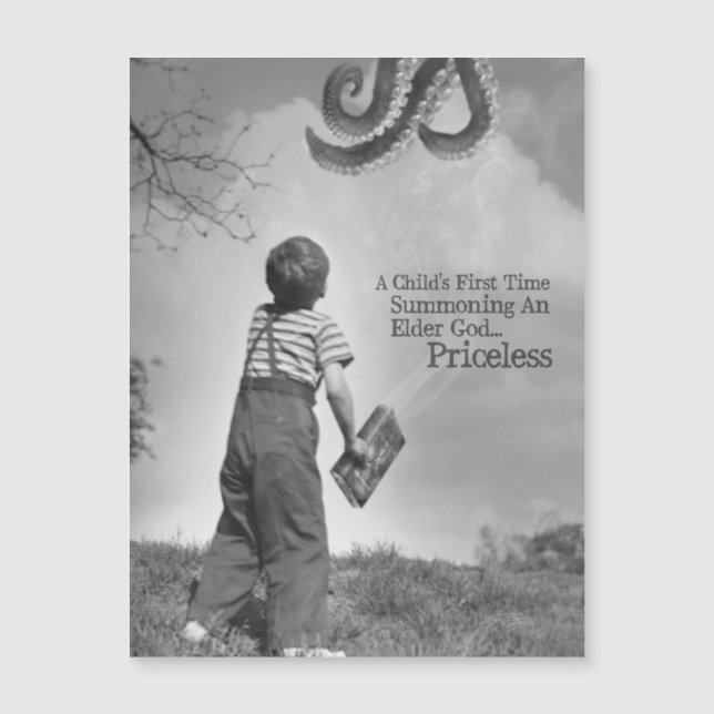 Carte Magnétique La première fois de l'enfant appelant Dieu plus (Devant)