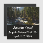 Carte Magnétique La rivière Kaweah dans le parc national de Sequoia (Devant / Derrière)